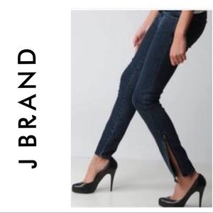 J Brand Mid-Rise Skinny In Ink